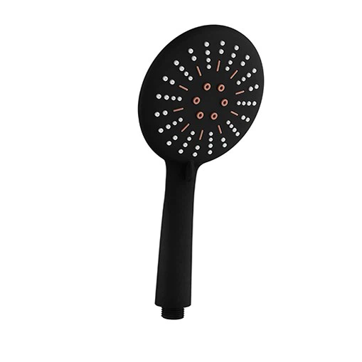 3 وظيفة فاخرة أسود دش رئيس القابلة للإزالة باليد عقد رذاذ المطر دش رئيس مجموعة للحمام غير لامع الأسود جودة عالية