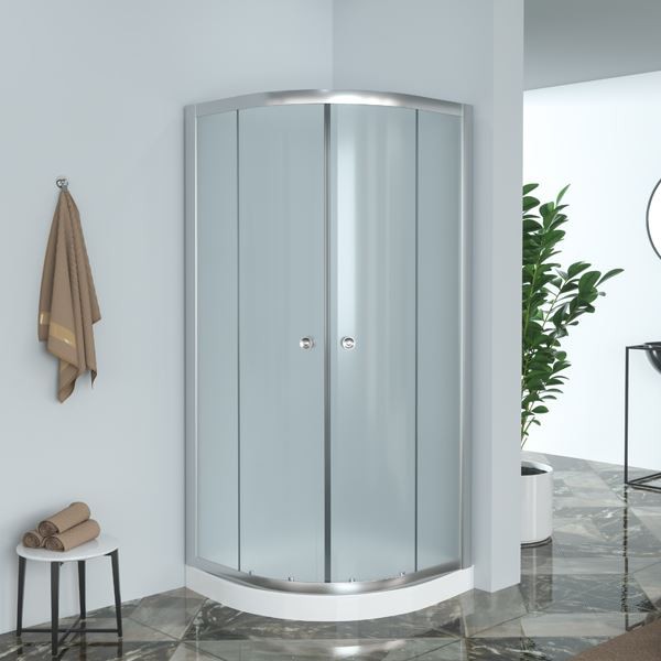 Safety Glass Corner Shower Box