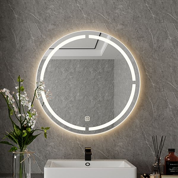 LED Round Vanity Mirror For Bathroom With Anti-Fog