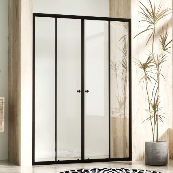 Moving Shower Door With Two Sliding Glass